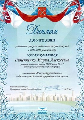 Синенченко Мария Алексеевна