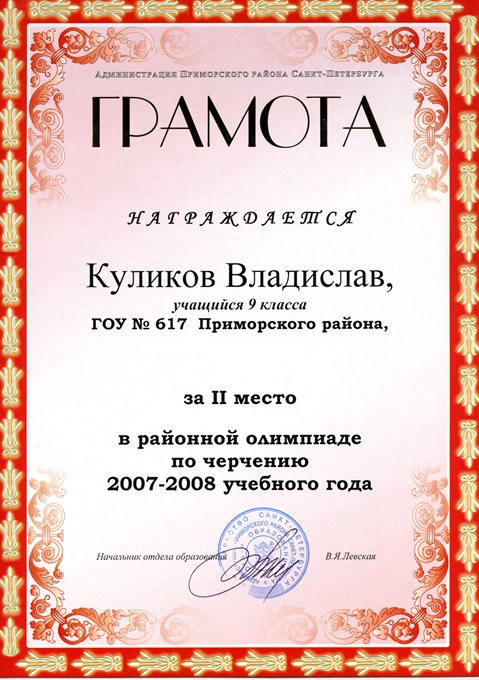 Куликов (РО-черчение) 2007-2008
